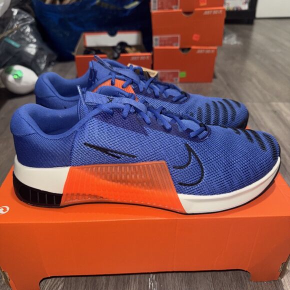 Nike Metcon 9 Astronomy Blue Orange White DZ2617-401 Size 12 Men's Crossfit Gym - Picture 1 of 8